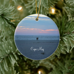 Cape May Beach Sonnenuntergang Keramik Ornament