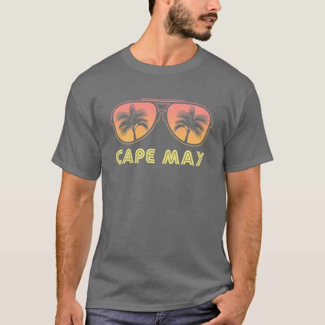 Cape May Beach Summer Vibes Beach Familienurlaub T-Shirt (Vorderseite)