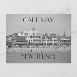 Cape May Black & White Postcard Postkarte