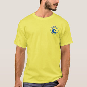 Cape May Blue Ocean Wave Circle Design T-Shirt