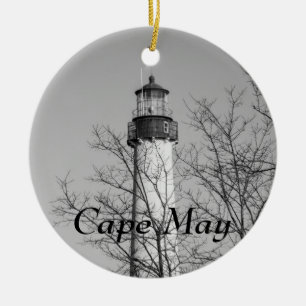 Cape May helles b/w Keramikornament