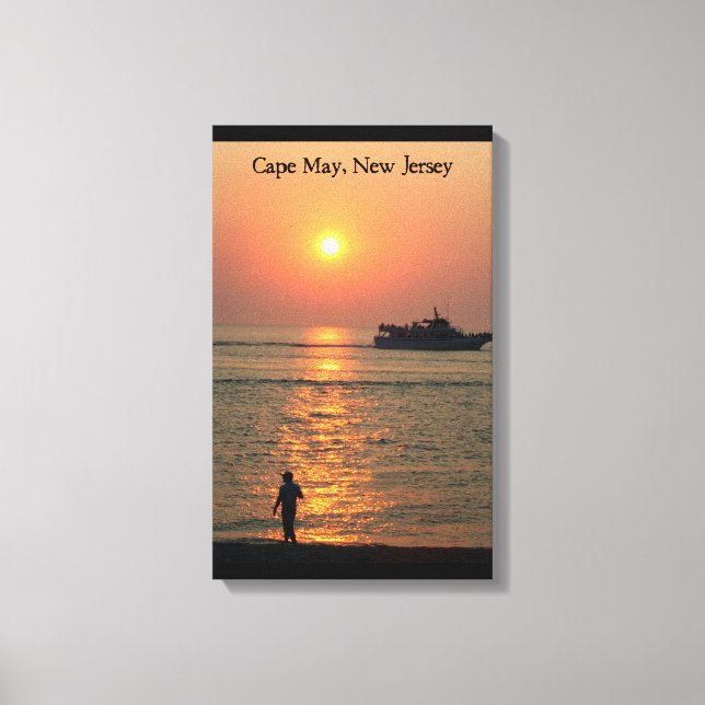 Cape May Land & Sea Wrapped Canvas Leinwanddruck (Vorderseite)