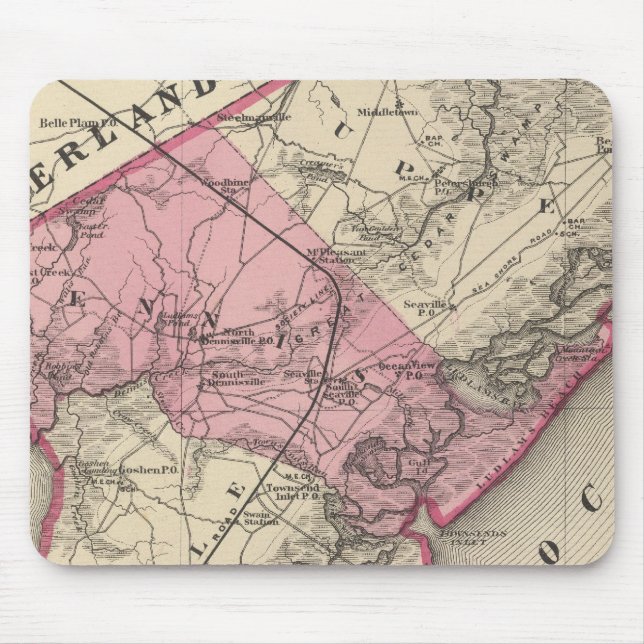 Cape May Landkreis, NJ Mousepad (Vorne)