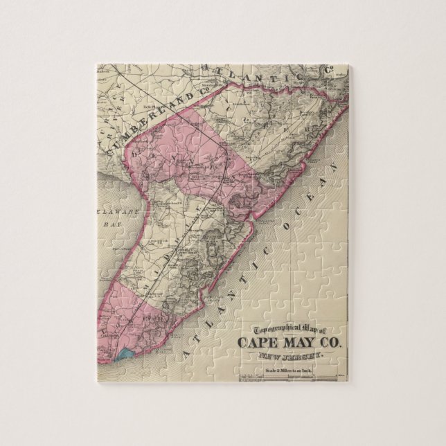 Cape May Landkreis, NJ Puzzle (Vertikal)
