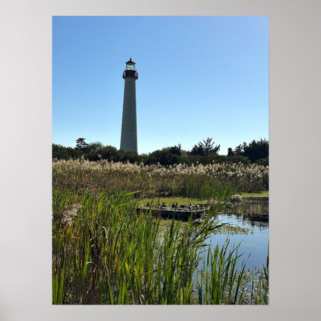 Cape May Leuchtturm Foto Poster  (Vorne)