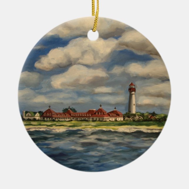Cape May Leuchtturm Keramikornament (Vorne)