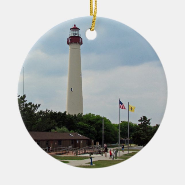 Cape May, Leuchtturm Keramikornament (Vorne)
