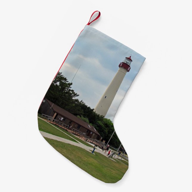 Cape May Leuchtturm Kleiner Weihnachtsstrumpf (Vorderansicht (hängend))