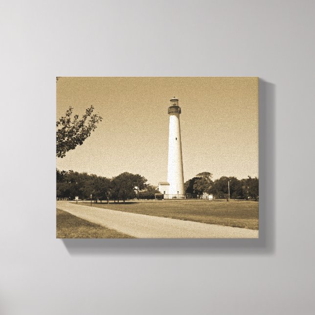 Cape May Leuchtturm Leinwanddruck (Vorderseite)