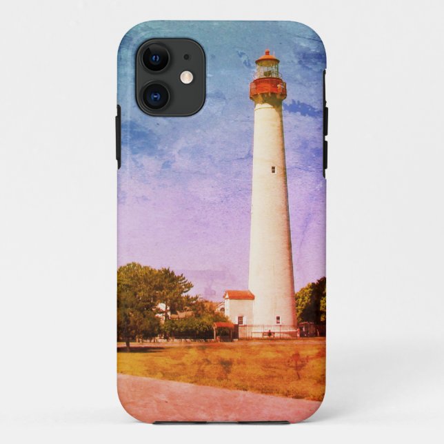 Cape May Leuchtturm Leinwanddruck Case-Mate iPhone Hülle (Rückseite)