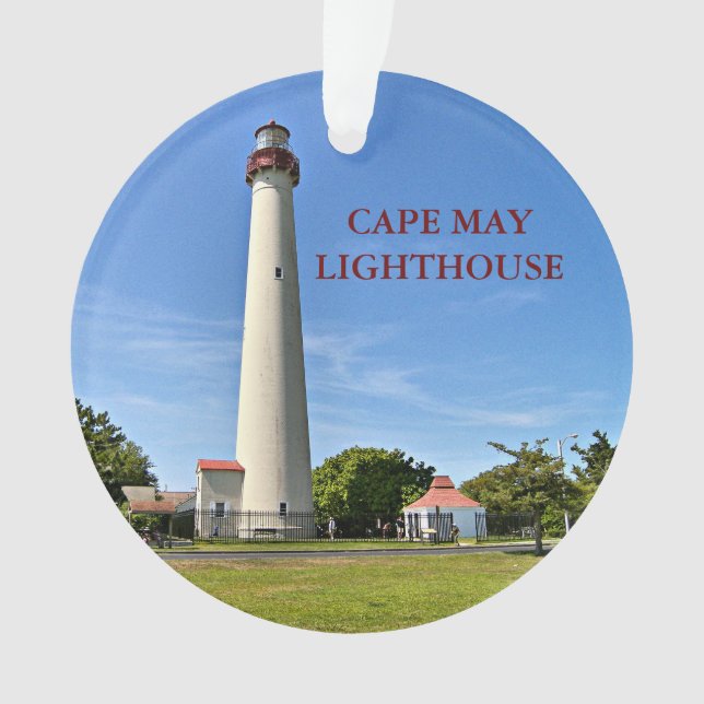 Cape May Leuchtturm, New-Jersey Verzierung Ornament (Vorderseite)