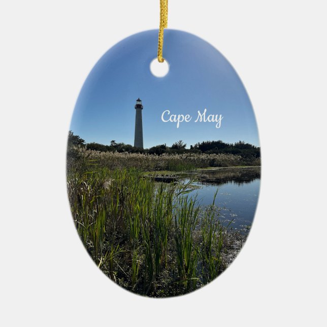 Cape May Leuchtturm-Ornament  Keramik Ornament (Vorne)