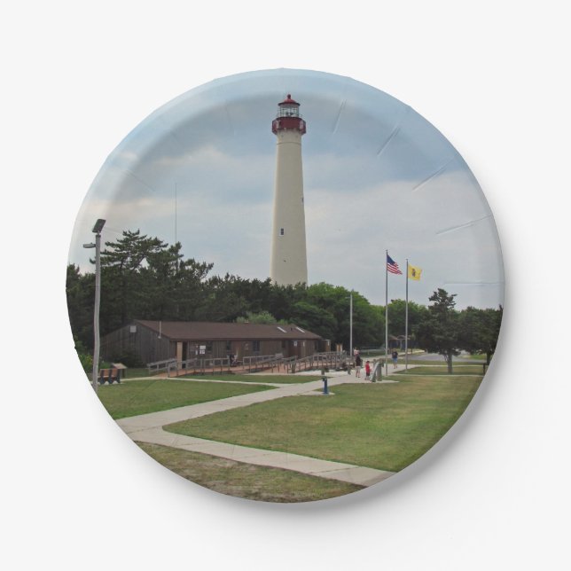 Cape May Leuchtturm Pappteller (Vorderseite)