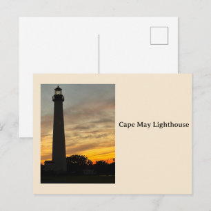 Cape May Leuchtturm Sonnenuntergang Postkarte