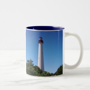 Cape May Leuchtturm-Tasse Zweifarbige Tasse