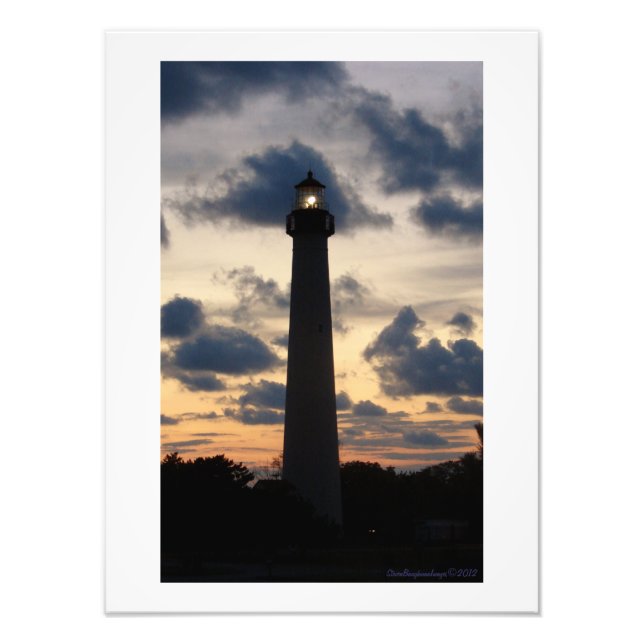 Cape May Lighthouse bei Sunset Fotodruck (Vorne)