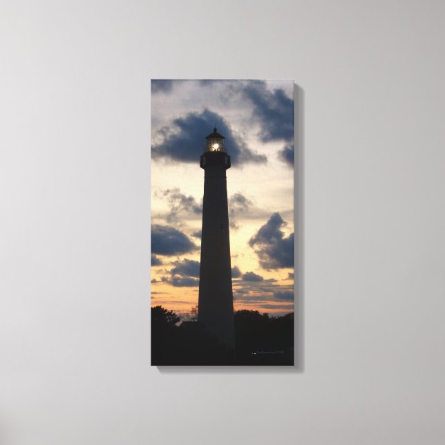 Cape May Lighthouse bei Sunset Leinwand (Vorderseite)