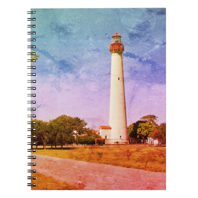 Cape May Lighthouse Canvas Print Notizblock (Vorderseite)