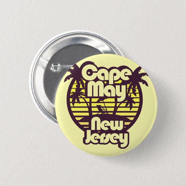 Cape May, New Jersey Button (Vorne & Hinten)