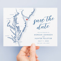 Cape May New Jersey Karte Moderne Hochzeit