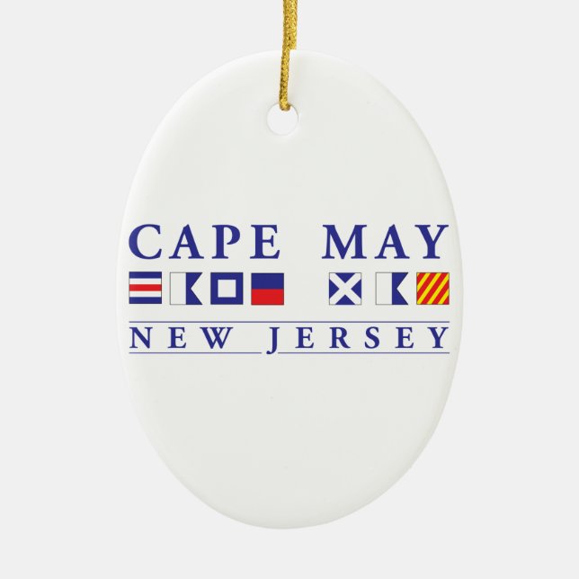 Cape May New Jersey Keramikornament (Vorne)