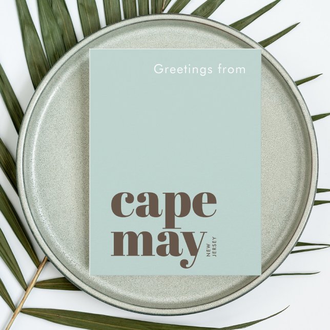 Cape May New Jersey moderner Urlaub Postkarte (Von Creator hochgeladen)