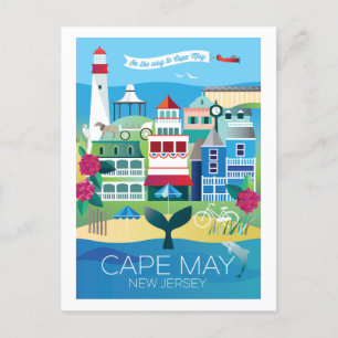 Cape May, New Jersey Postcard Postkarte