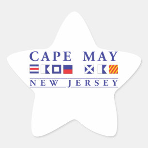 Cape May New Jersey Stern-Aufkleber