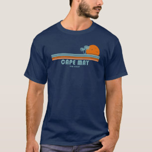 Cape May New Jersey Sun Palm Trees T-Shirt