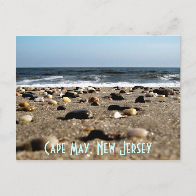 Cape May, NJ Beach Scene Postcard Postkarte (Vorderseite)
