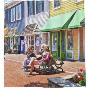 Cape May NJ - Ein angenehmer Nachmittag im Einkauf Duschvorhang
