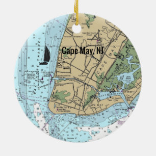 Cape May NJ Keramik Ornament