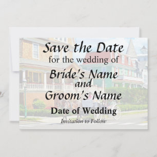 Cape May NJ Pferdekutsche Save The Date