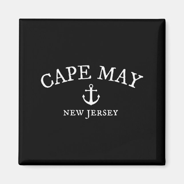 Cape May Nj Shirt, New Jersey Sea Town  Magnet (Vorne)