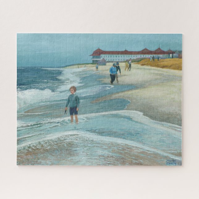 Cape May Point Surf Jigsaw Puzzle (Horizontal)