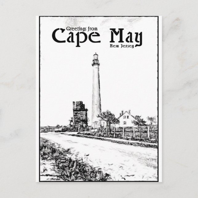 Cape May Postkarte (Vorderseite)
