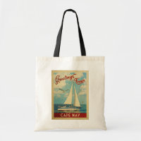 Cape May Sailboat Vintage Travel New Jersey
