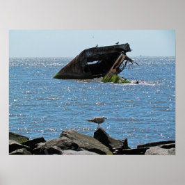 Cape May Shipwreck Poster