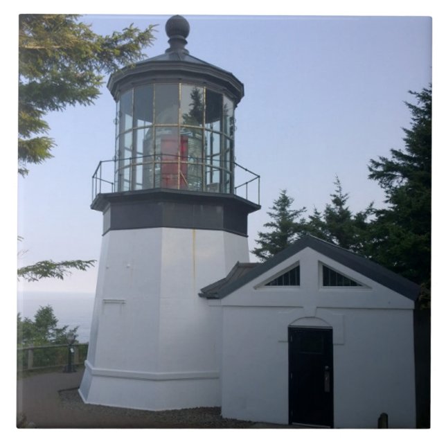 Cape Meares Lighthouse, OR Fliese (Vorderseite)