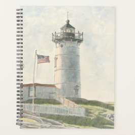 Cape Neddick Leuchtturm Aquarell Planer