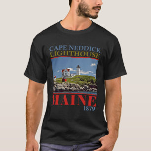 Cape Neddick Lighthouse Maine 1879 T-Shirt