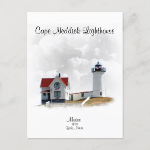 Cape Neddick Lighthouse - Maine Postkarte