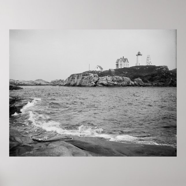 Cape Neddick "Nubble" Leuchtturm Poster (Vorne)