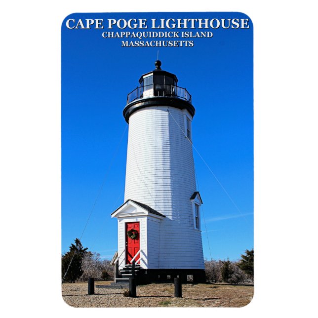 Cape Poge Lighthouse, Massachusetts Flexi Magnet (Vertikal)