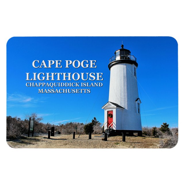 Cape Poge Lighthouse, Massachusetts Flexi Magnet (Horizontal)