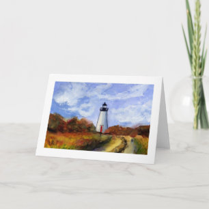 Cape Pogue Lighthouse Grußkarte Karte