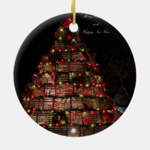 Cape Porpoise feiert Weihnachtsfeiern Keramik Ornament