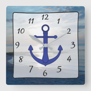 Cape Quadratische Wanduhr