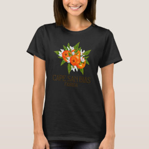 Cape San Blas Florida Beach FL Orange Blossom Flo T-Shirt