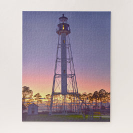 Cape San Blas Lighthouse, Port St. Joe, Sunset Puzzle